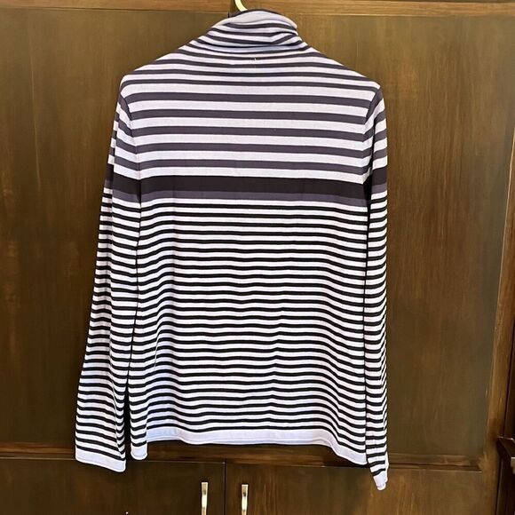Duluth Trading Company Striped Turtleneck Sweater Size Large - Picture 3 of 3